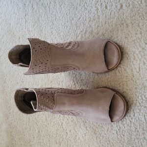 Steven Madden Open Toe Ankle Boots